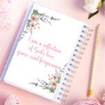 Pretty I Am A Reflection Of God Christian Planner<br><div class="desc">Christian Planner With Affirmation Quote "I am a reflection of God's love,  grace and forgiveness". This planner is a beautifully crafted tool that incorporates Bible verses,  inspirational quotes,  and prompts for daily prayer and reflection. Shop today!.</div>