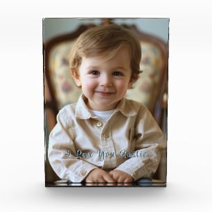 Pretty I Love You Auntie Mum Grandma Photo Block