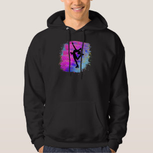 Pretty Ice Skating Dancer Figure Skate Skater Colo Hoodie