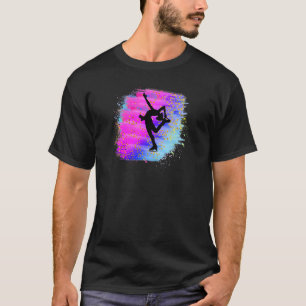 Pretty Ice Skating Dancer Figure Skate Skater Colo T-Shirt