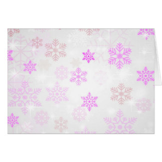 Pretty Icy Snowflake Background - Pink