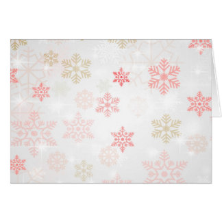 Pretty Icy Snowflake Background - Red