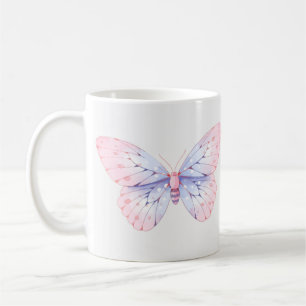 Pretty Illustrated Butterfly Coffee Mug