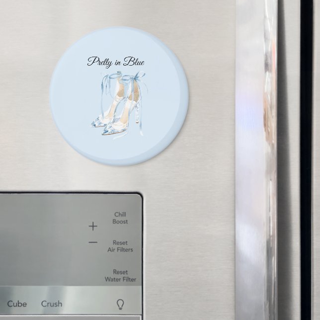 Pretty in Blue High Heels Magnet (In Situ (Fridge))