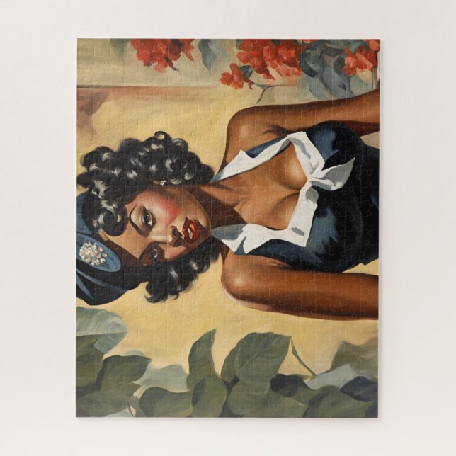 Pretty in blue jigsaw puzzle (Vertical)