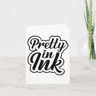 Pretty In Ink Funny Tattooed Lovers Tattoo Girls _ Card