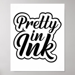 Pretty In Ink Funny Tattooed Lovers Tattoo Girls _ Poster