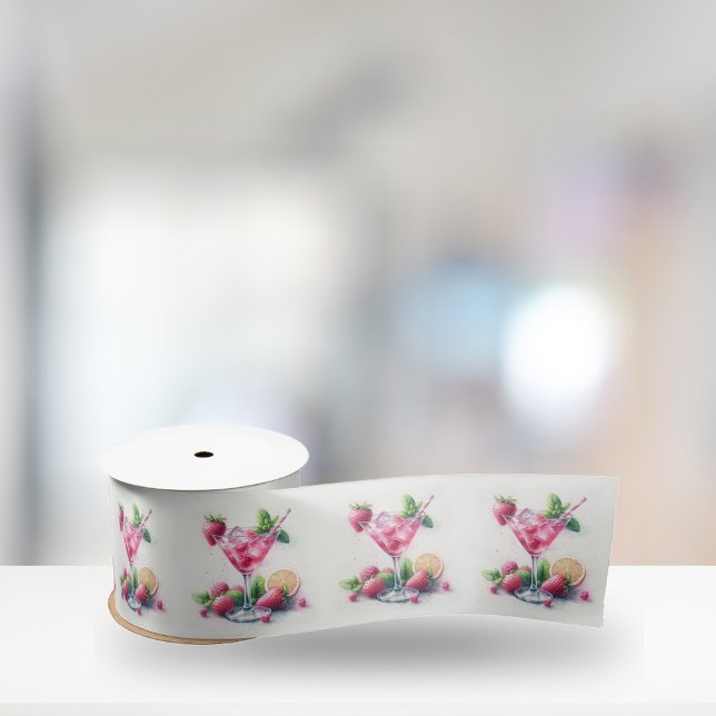 Pretty in Pink 30th Birthday Celebration Satin Ribbon (Creator Uploaded)