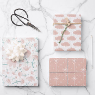 Pretty in Pink 3 pack Gift Wrap