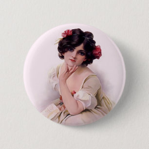 Pretty In Pink 6 Cm Round Badge