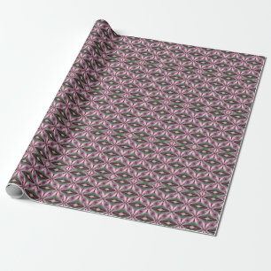 Pretty In Pink And Green Stretched Colour Block Wrapping Paper