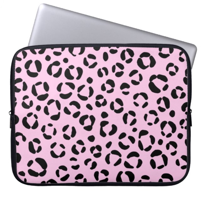 Pretty in Pink Animal Print Laptop Sleeve (Front)