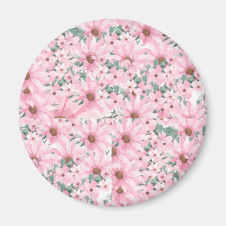 Pretty in Pink: Blushing Blooms Magnets