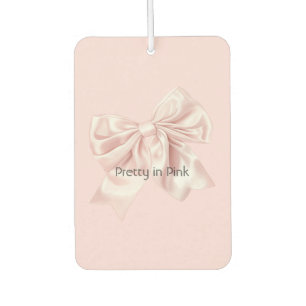 Pretty in Pink Bow Car Air Freshener