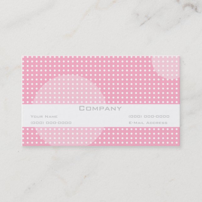 Pretty in Pink Business Card (Front)