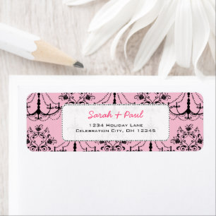 Pretty in Pink Chandeliers Return Address Label