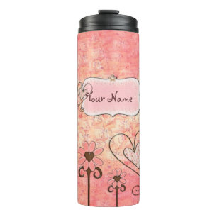 Pretty in Pink Custom Name Thermal Tumbler