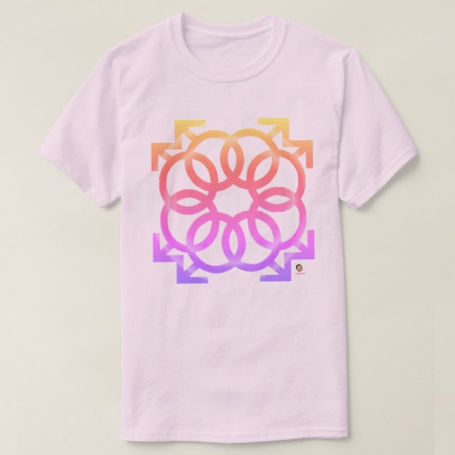 "Pretty in PINK"  FADED LOOK T-Shirt (Design Front)