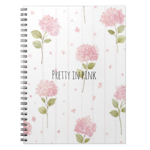 Pretty In Pink Flowers   Notebook