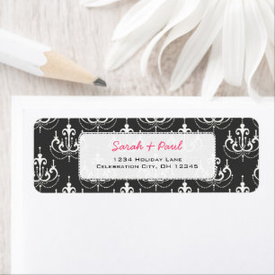 Pretty in Pink Flowers Return Address Label