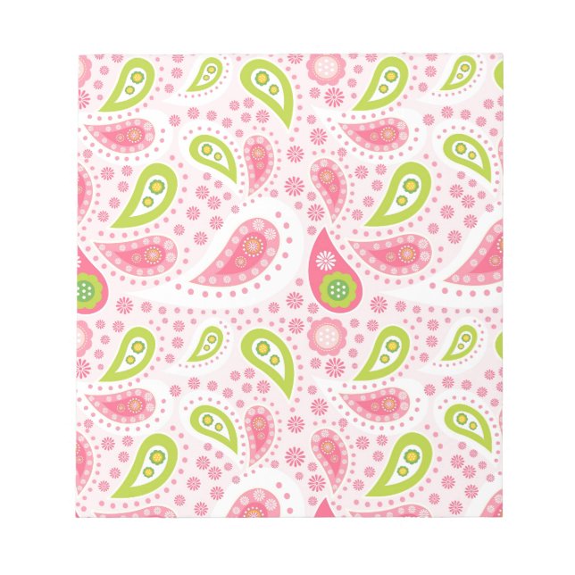 Pretty in pink girly gift ideas for girls notepad (Front)