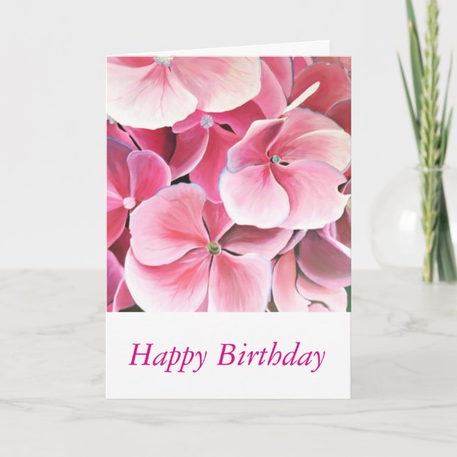 Pretty in Pink - Happy Birthday Card (Front)