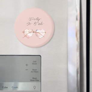 Pretty in Pink Heart Sunglasses Magnet
