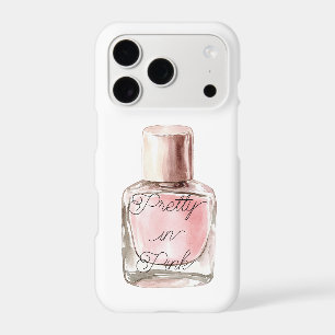 Pretty in Pink Nail Polish Bottle White