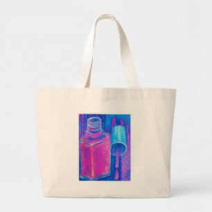 Pretty in Pink Nail Polish Large Tote Bag