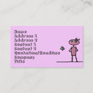 Pretty in Pink Personalised Business Cards