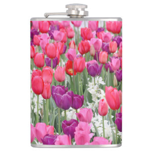 Pretty in Pink Petals  Hip Flask