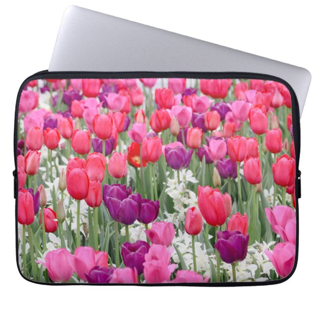 Pretty in Pink Petals  Laptop Sleeve (Front)