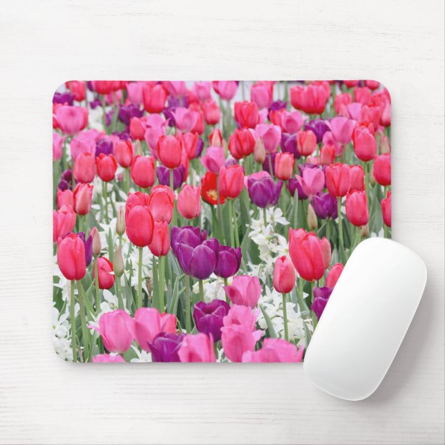 Pretty in Pink Petals  Mouse Mat (With Mouse)
