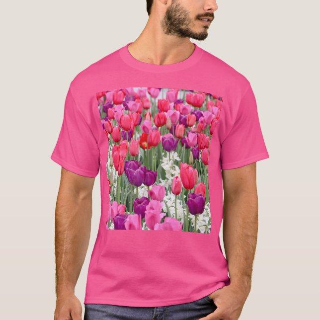 Pretty in Pink Petals  T-Shirt (Front)