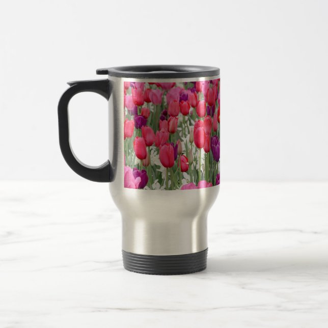 Pretty in Pink Petals  Travel Mug (Left)