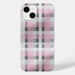 Pretty in Pink Plaid Pattern – Trendy Tartan Case-Mate iPhone 14 Case