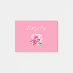 Pretty in Pink Rose Post-it Notes