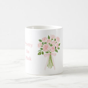 Pretty In Pink Roses Coffee Mug