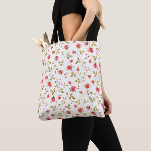 Pretty in Pink Roses Tote Bag