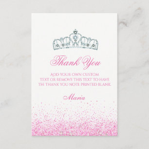 Pretty in Pink, Sparkle Thank You Cards