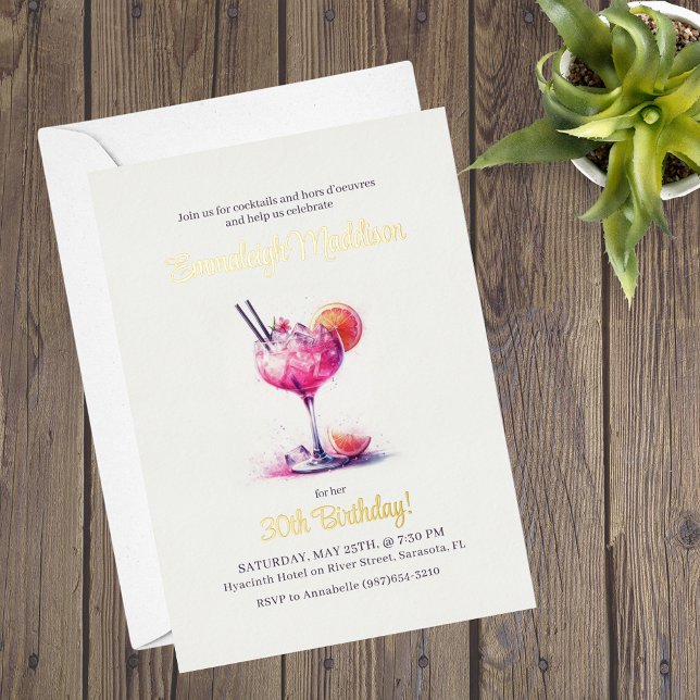 Pretty in Pink Theme Cocktail Birthday (Creator Uploaded)