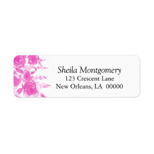 Pretty In Pink Watercolor Roses
