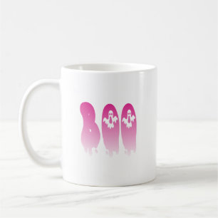 Pretty in Pink: Your Spooky Halloween 'Boo'  Coffee Mug
