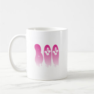 Pretty in Pink: Your Spooky Halloween 'Boo'  Coffee Mug