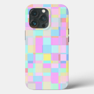 Pretty In Plaid 5, Soft Tones, Pastel Colours iPhone 13 Pro Case