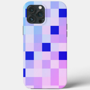 Pretty In Plaid 6 - Colours of Blue and Lavender C iPhone 13 Pro Max Case