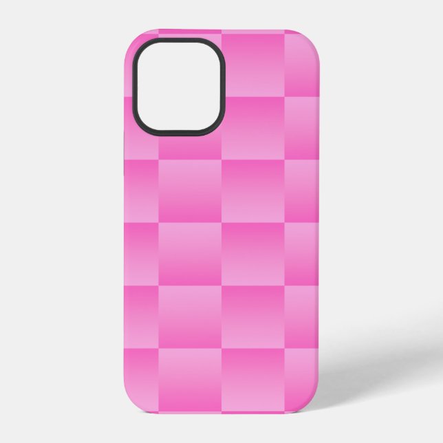 Pretty In Plaid 7, Soft Pink iPhone Case (Back)