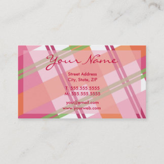 Pretty In Plaid Profile Cards