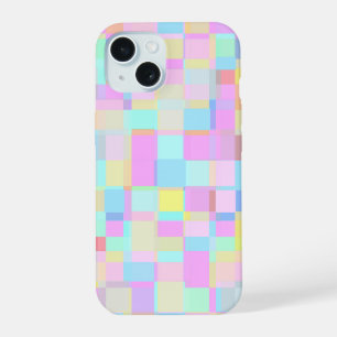 Pretty In Plaid - Soft Pastel Coloured iPhone 15 Case
