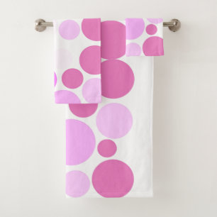 Pretty In Polka Dots Collection Bath Towel Set